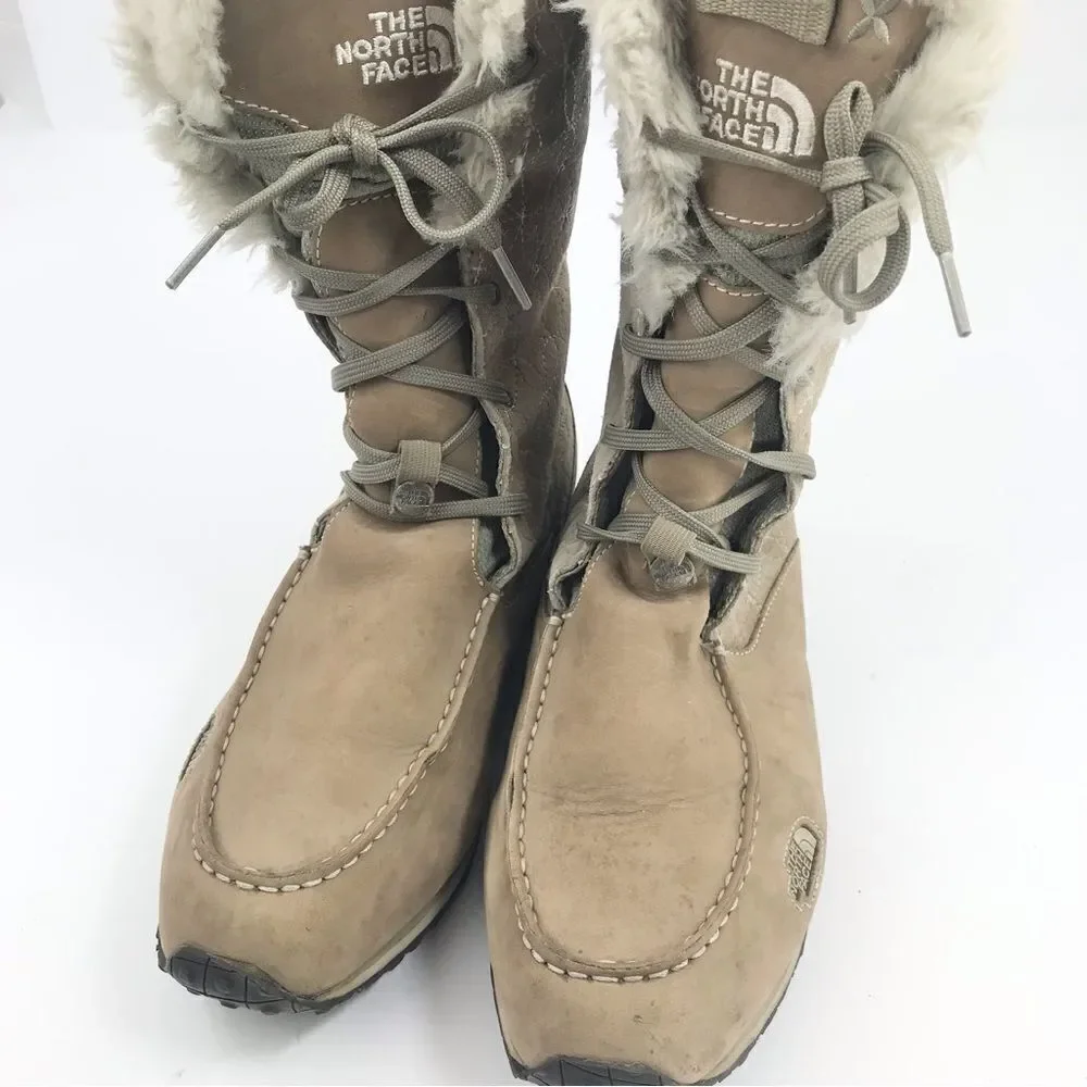 The North Face Allure Primaloft Insulated Winter Boots in Tan
